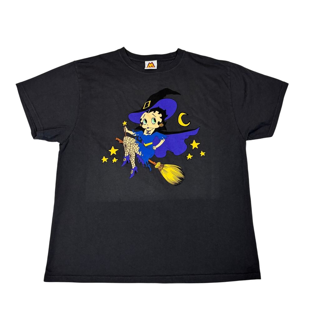 Mega Yacht Betty Boop Bewitched Halloween Witch T Shirt Men's Medium